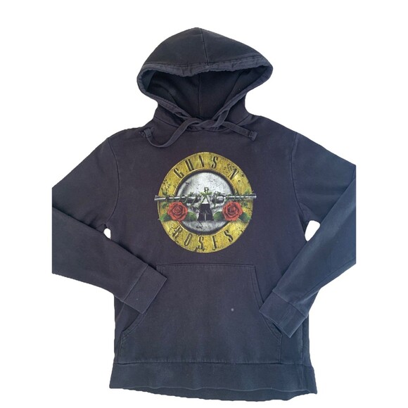OFFICIAL LICENSED GUNS N ROSES CLASSIC LOGO HOODED SWEATSHIRT HOODIE SLASH S - Picture 2 of 5